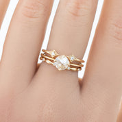 Alice Ring, 0.50ct Round Rose Cut Diamond