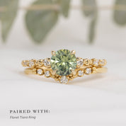 Wisteria Ring, 1.19ct Montana Sapphire