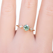 Charlene Ring, 1.11ct Montana Sapphire