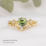 Charlene Ring, 1.11ct Montana Sapphire
