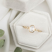 Celeste Oval Bezel Set Rose Cut Diamond Ring