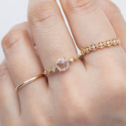 Celeste Round Rose Cut Diamond Ring