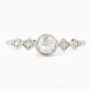 Celeste Round Bezel Set Rose Cut Diamond Ring