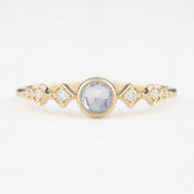 Celeste Ring, 0.25ct Unheated Sapphire