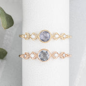 Celeste Ring, 0.25ct Unheated Sapphire