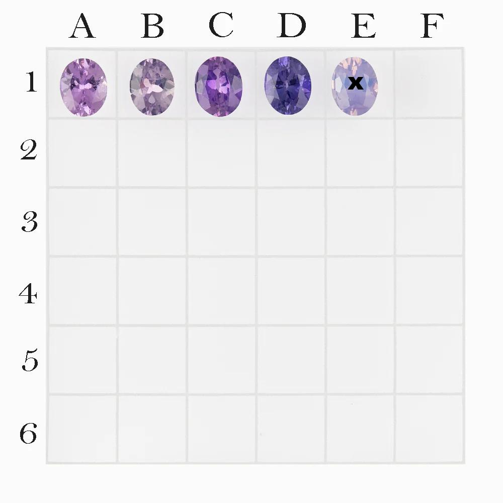 0.35ct Oval Umba Sapphire in shades of Purple