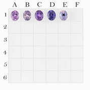 0.35ct Oval Umba Sapphire in shades of Purple