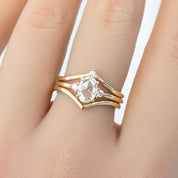 Emilie Oval Rose Cut Diamond Ring