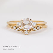 Emilie Round Rose Cut Diamond Ring
