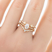 Alice Oval Rose Cut Diamond Ring