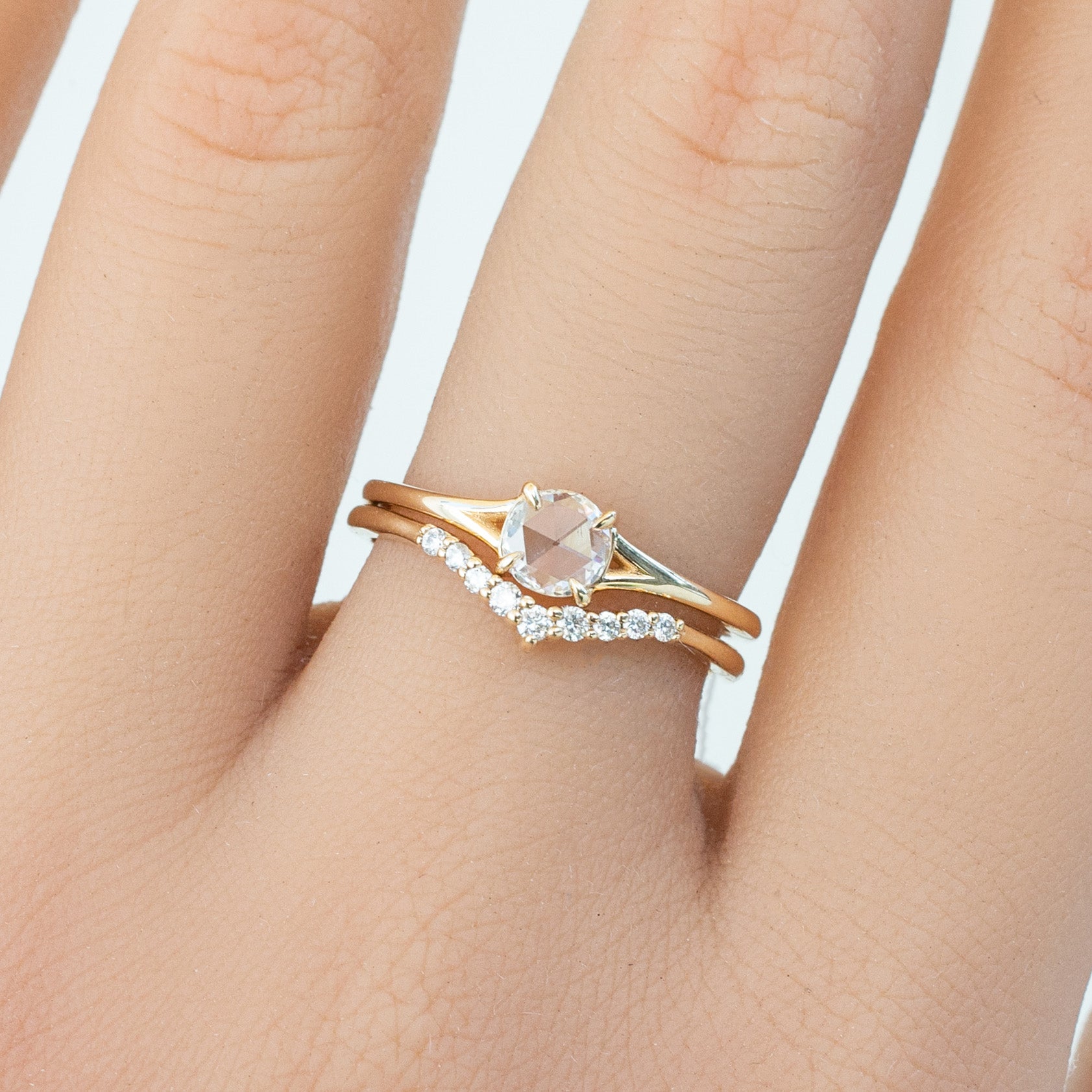 Kylie Ring, 0.30ct Round Rose Cut Diamond