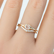 Kylie Ring, 0.30ct Round Rose Cut Diamond