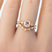 Celeste Round Rose Cut Diamond Ring