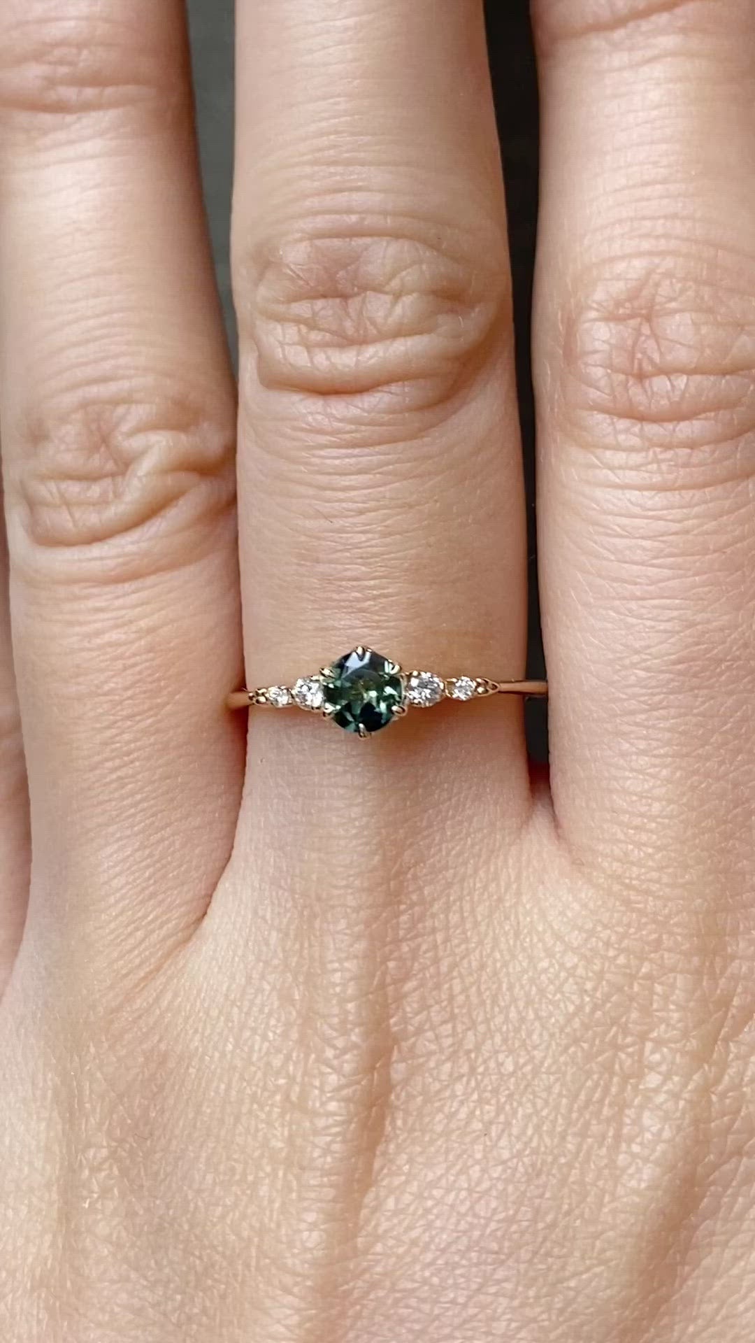 Estel Fleur Ring, 0.50ct Queensland Sapphire