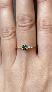 Estel Fleur Ring, 0.50ct Queensland Sapphire