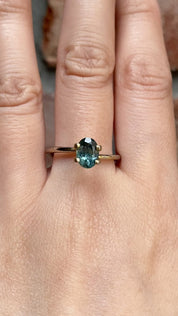 1.37ct ブルー グリーン サファイア モンタナ産 SO329