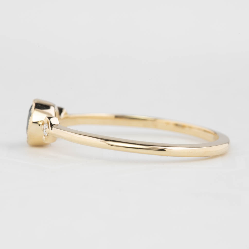 Moon & Star Ring, 0.45ct Sapphire