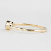Moon & Star Ring, 0.45ct Sapphire
