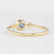 Moon & Star Ring, 0.45ct Sapphire