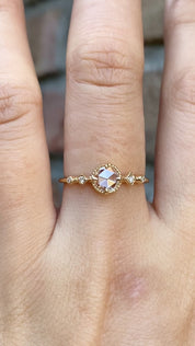 Stella Round Rose Cut Diamond Ring