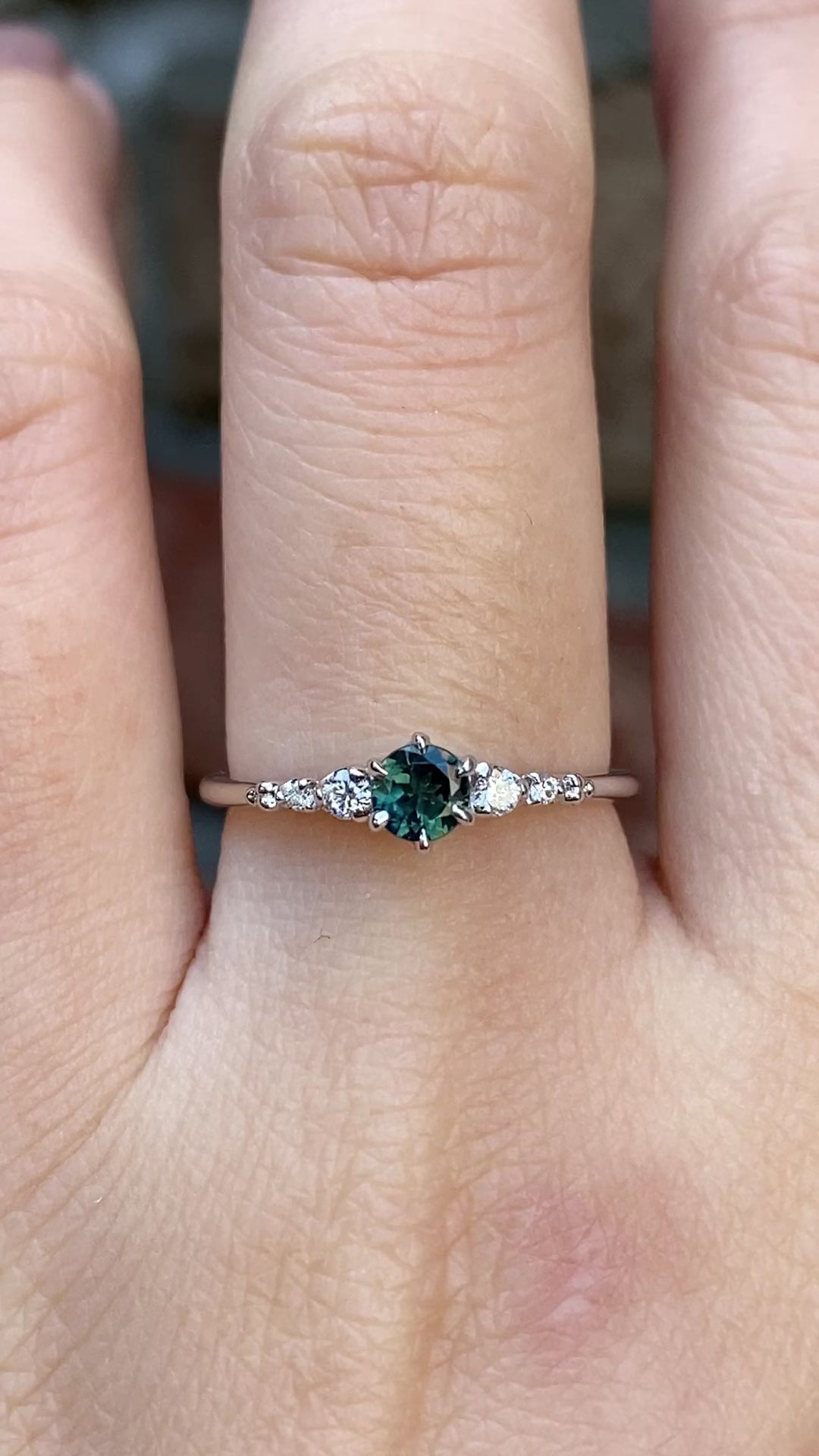 Estel Fleur Ring, 0.30ct Queensland Sapphire