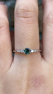 Estel Fleur Ring, 0.30ct Queensland Sapphire