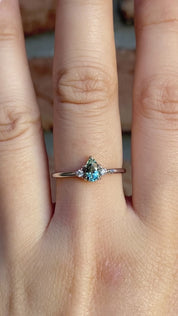 Emilie Ring, 0.45ct Montana Sapphire