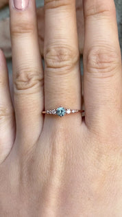 Estel Fleur Ring, 0.30ct Montana Sapphire