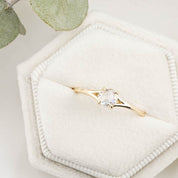 Kylie Ring, 0.30ct Round Rose Cut Diamond