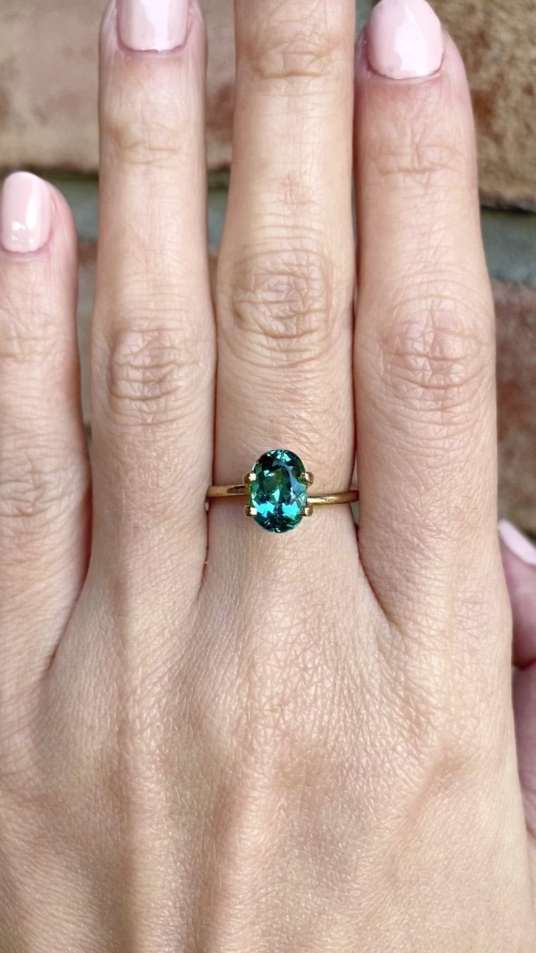 1.76ct Oval Cut Green Tourmaline