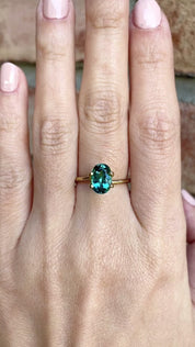 1.76ct Oval Cut Green Tourmaline