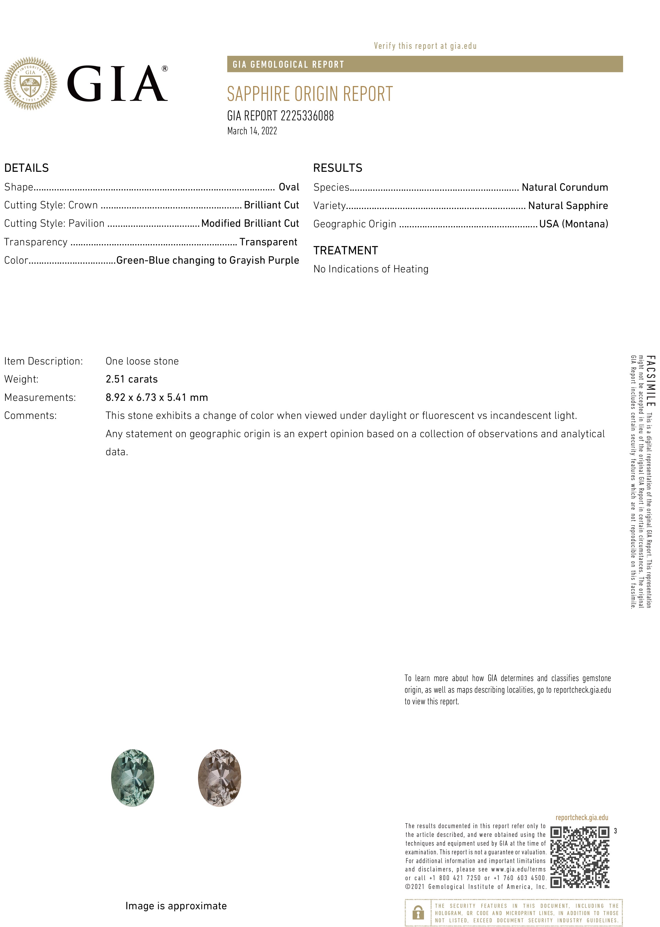 GIA certificate