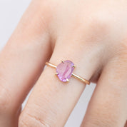 Lisa Ring - 1.18ct Unheated Organic Cut Pink Sapphire (One of a kind)