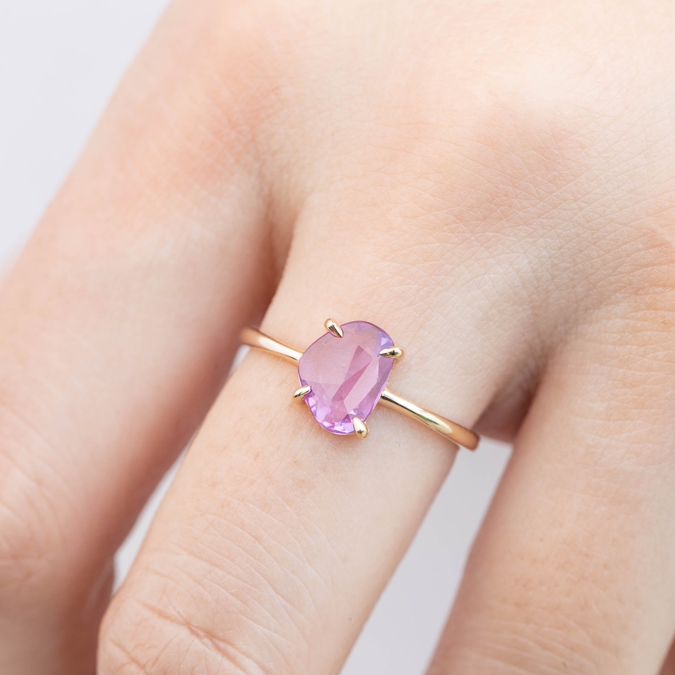 Lisa Ring - 1.18ct Unheated Organic Cut Pink Sapphire (One of a kind)