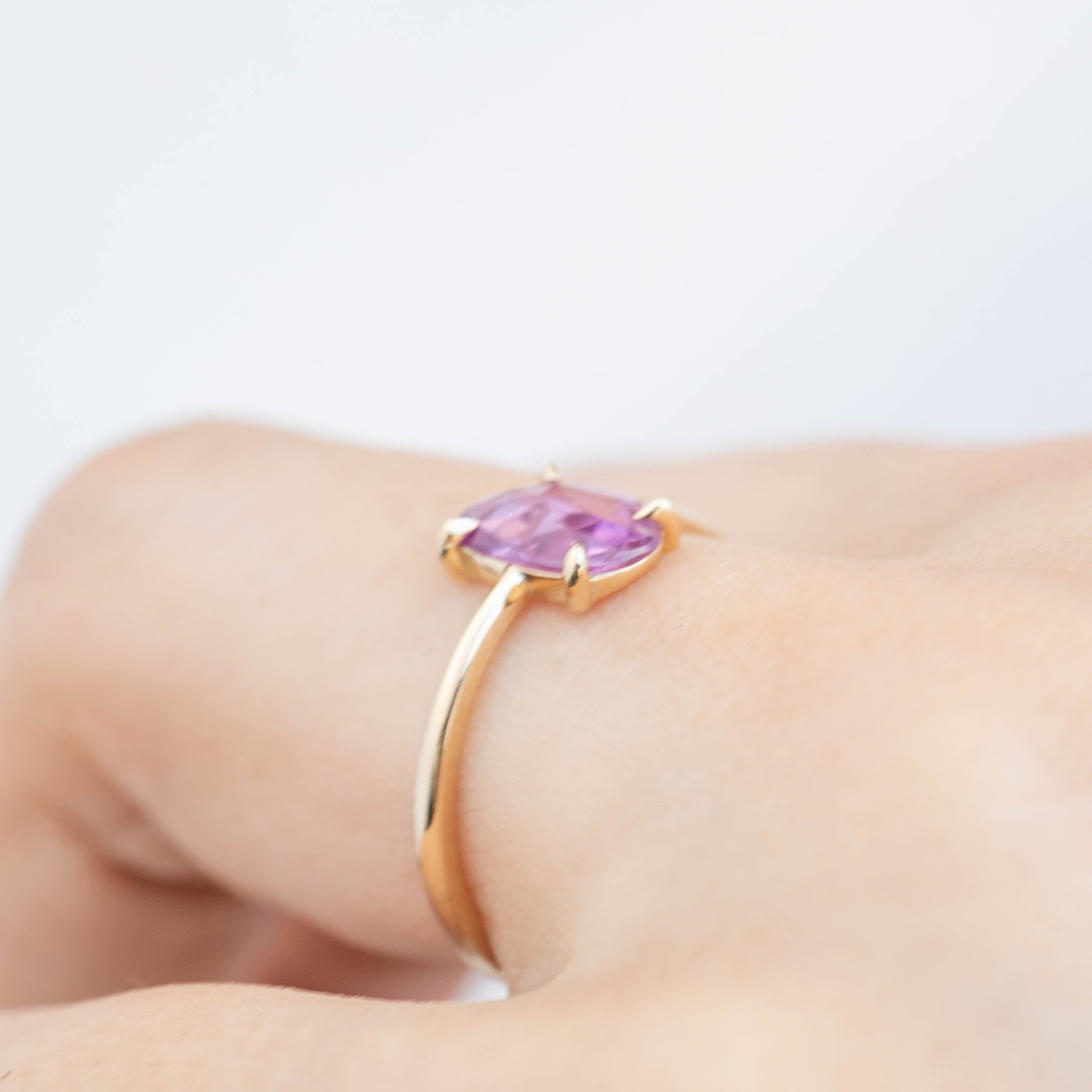Lisa Ring - 1.18ct Unheated Organic Cut Pink Sapphire (One of a kind)