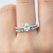 マリアリング　ブリリアントカットダイヤモンド　0.70ct　14Kホワイトゴールド　GIA鑑定書付き