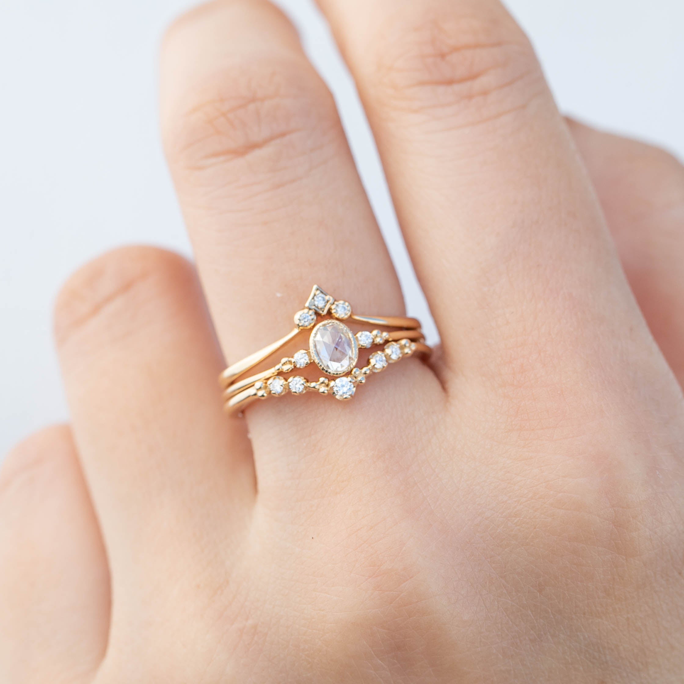 Estel 0.26ct Rose Cut Diamond Ring