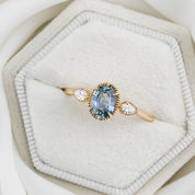 Diana Ring - 1.03ct Light Blue Montana Sapphire (One of a kind)