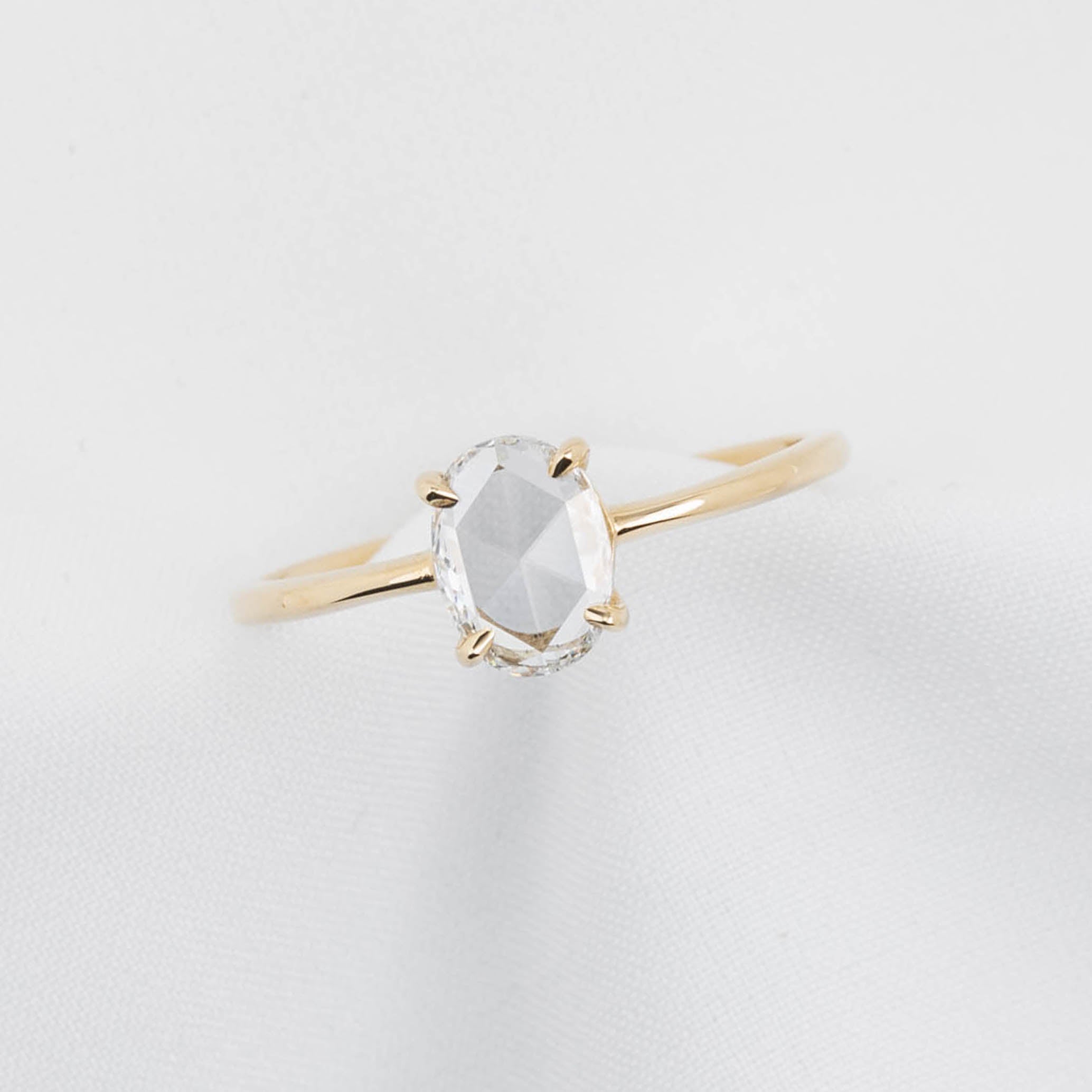 Lisa Oval Rose Cut Diamond Ring