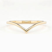 Ivy Ring with a delicate 1.5mm band, made from ethically sourced solid gold, presented on a white background