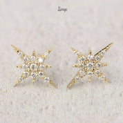 Starburst Diamond Studs (large)