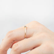 Moon & Star Ring, 0.35ct Queensland Sapphire of your choice