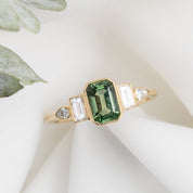 Edith Ring, 1.43/1.39ct Madagascar Sapphire