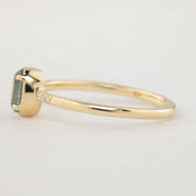 Grace Ring, 0.60ct Montana Sapphire, oval shape gemstone