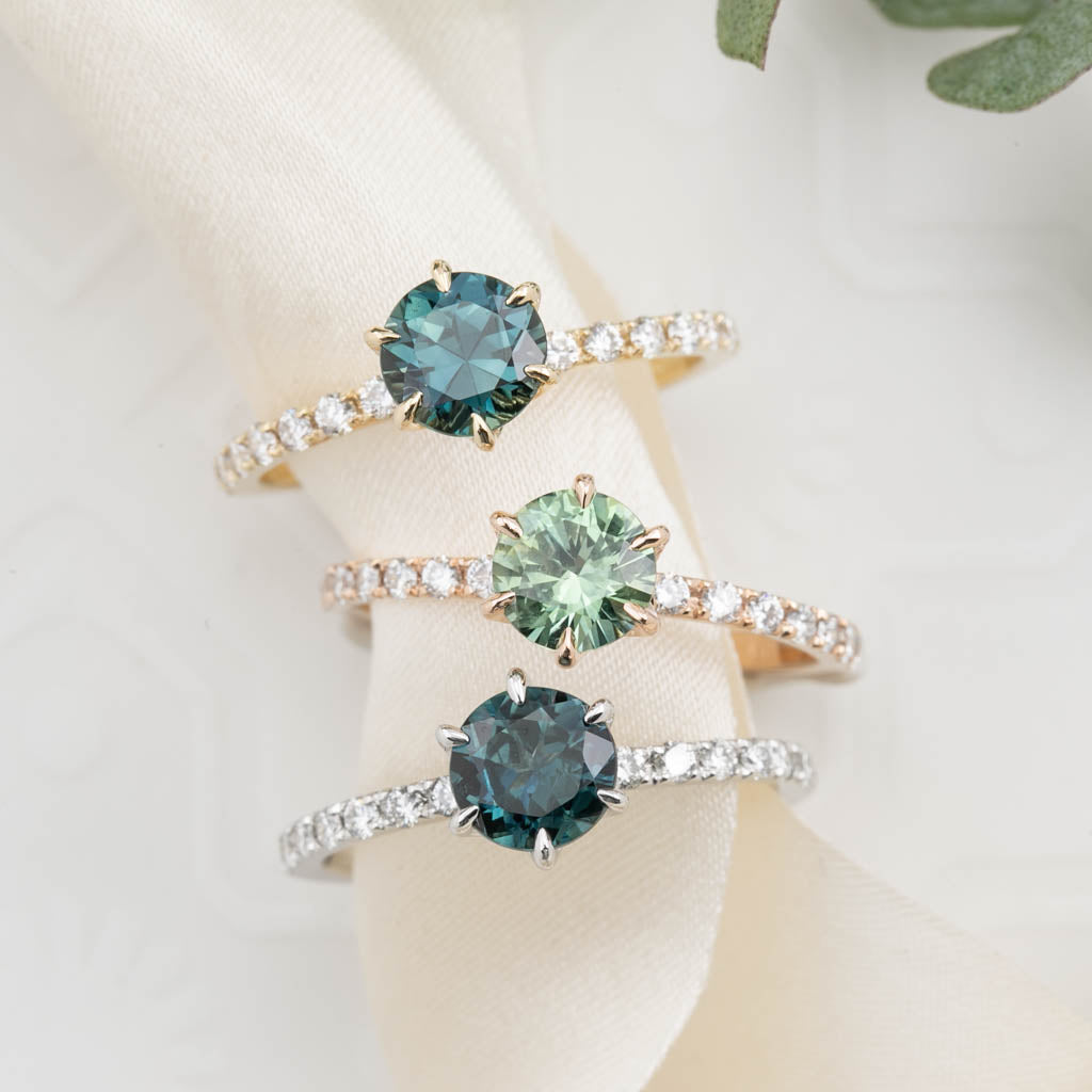 Maria Luxe Ring, 1.11ct Queensland Sapphire
