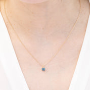 Alice Necklace 5mm Montana Sapphire (One of a kind)