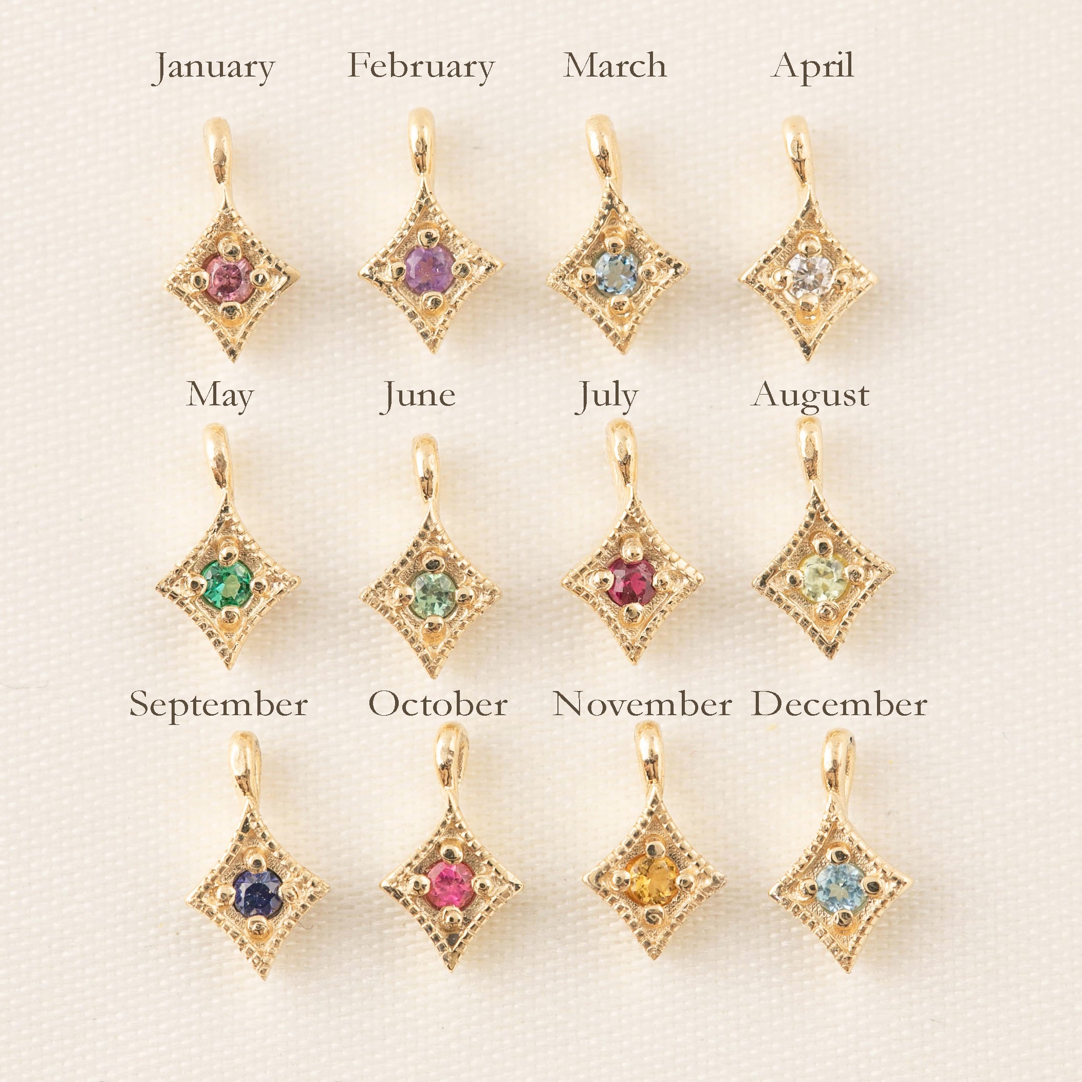 Birthstone Star Necklace