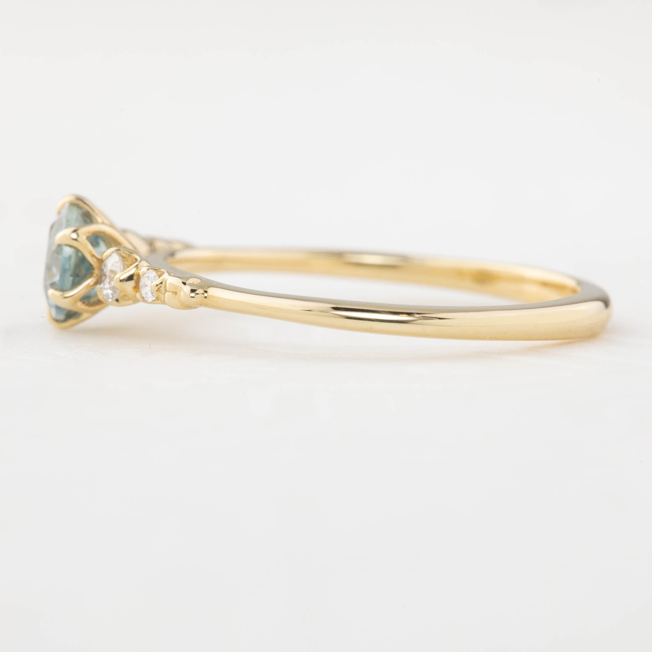 Estel Fleur Ring, 0.55ct Unheated Sapphire