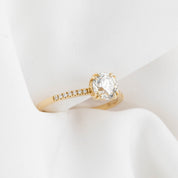 Sabrina Ring, 1.00ct European Cut Diamond