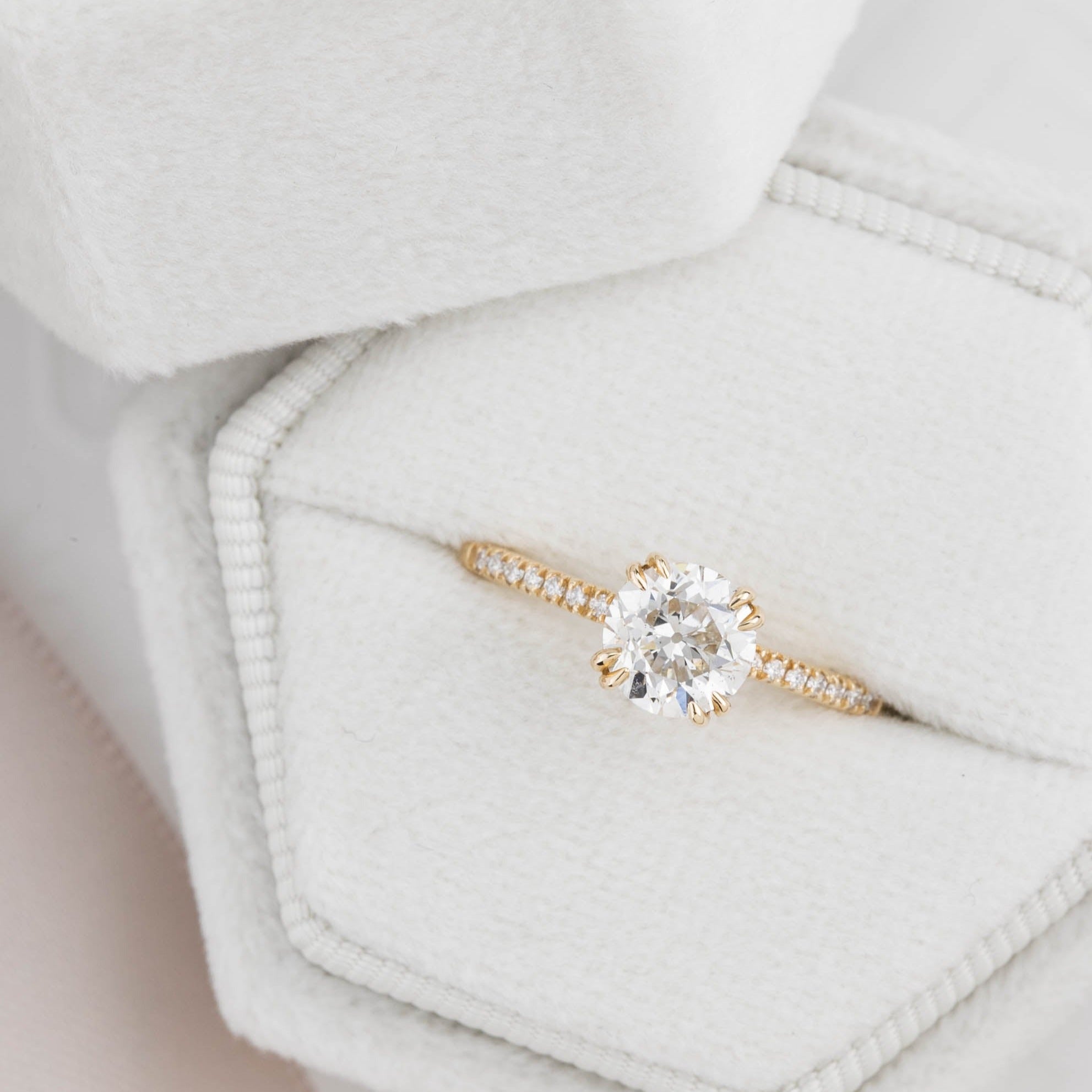 Sabrina Ring, 1.00ct European Cut Diamond